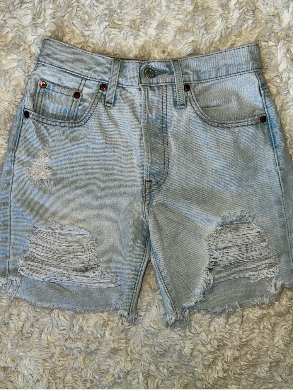 Levi's 501 Light Wash Denim Shorts